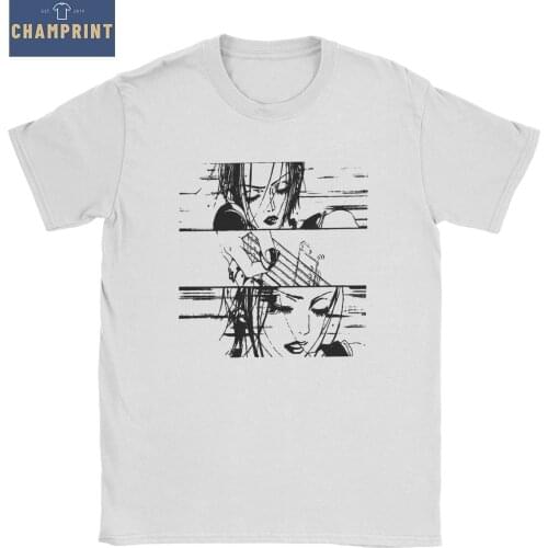 Casual Nana Ai Yazawa T-Shirt Men Crew Neck 100% Cotton T Shirts Anime Short Sleeve Tees Printing Tops