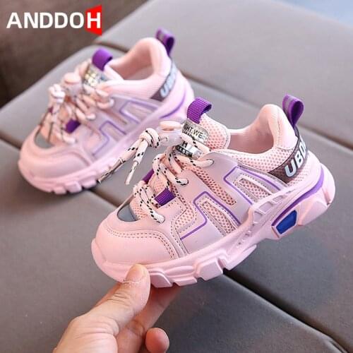 Size 21-30 Baby Breathable Toddler Shoes Girls Wear-resistant Sneakers Boys Soft Bottom Casual Shoes Children Non-slip Sneakers