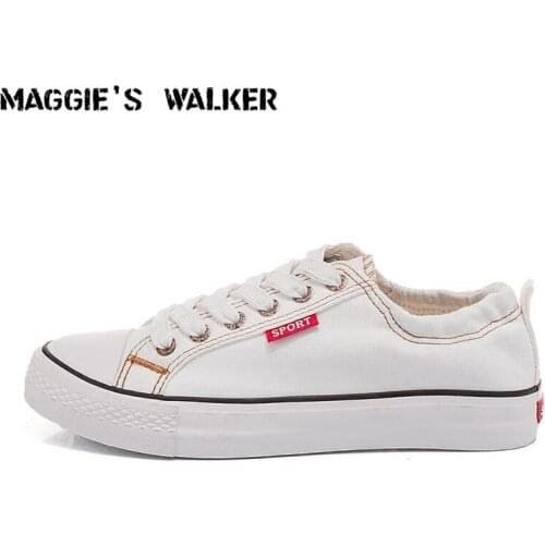 Maggies Walker Women Fashion Lacing Casual Canvas Shoes Candy-colored Platform Canvas Loafers Size 35~40