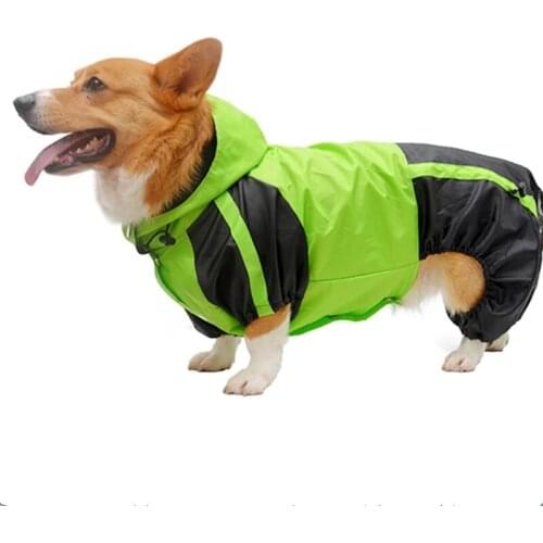 Small Dog Raincoat Waterproof Clothing Dog Rain Jacket Jumpsuit French Bulldog Clothes Welsh Corgi Dog Costume Shiba Pet Outfit