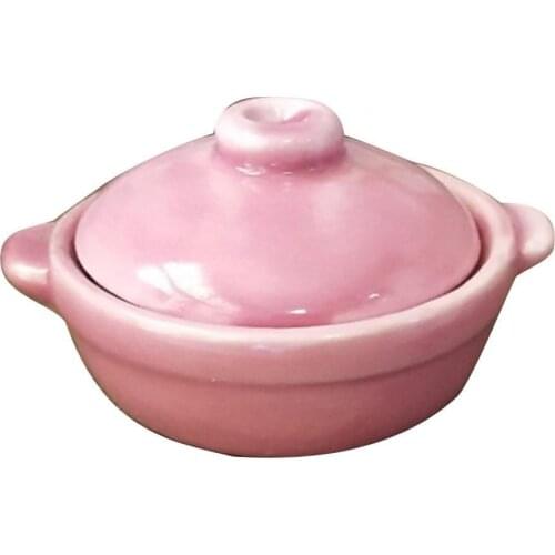 Mini Ceramics Casserole Food Models Toy Dollhouse DIY Simulation Accessories