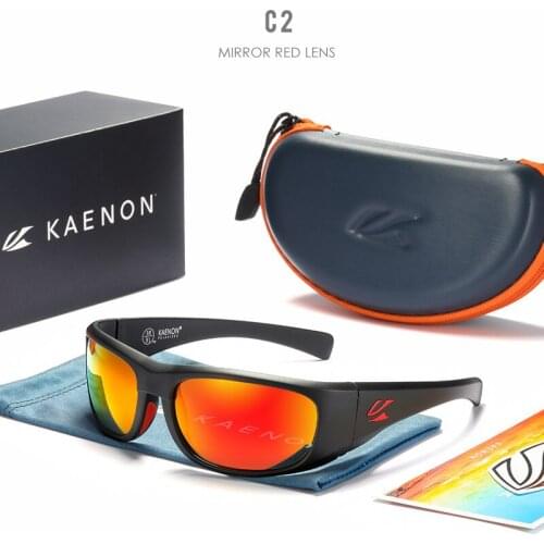 High Quality Original Kaenon Polarized Sunglasses for Men Sports Goggles Brand Trendy Sun Glasses Mirror lens With Box