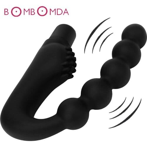 Vibrating Prostate Massager Male Masturbator Vibrator for Man Anal Butt Plug Anal Butt Anus G Spot Stimulator Adult Sex Toys Gay