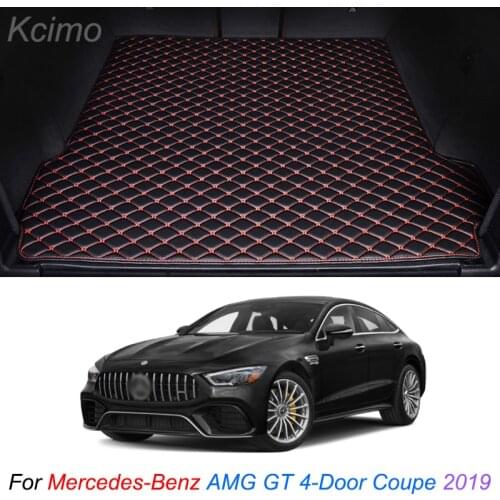The Trunk Floor Leather Liner Car Trunk Mat Cargo Compartment Floor Carpet For Mercedes-Benz AMG GT 4-Door Coupe 2019