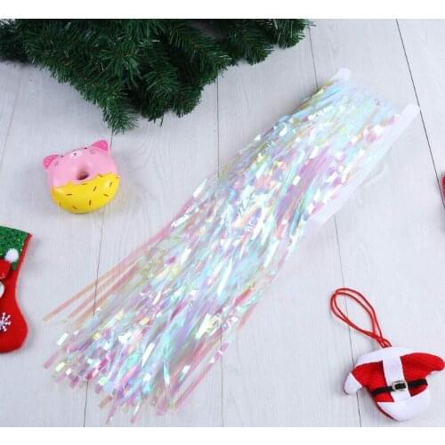 Wholesale party backdrop Colorful transparent curtain tassels 1M wide and 3M long Wedding room decoration Foil Curtains