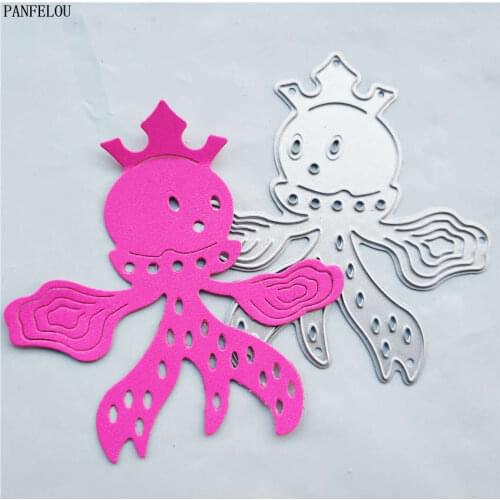 PANFELOU Magic jellyfish Scrapbooking DIY album Embossing mould cards paper die metal craft stencils punch cuts dies cutting