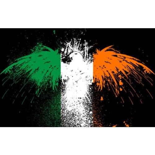 3x5ft custom New Irish banner 3x5ft polyester with bird art flags