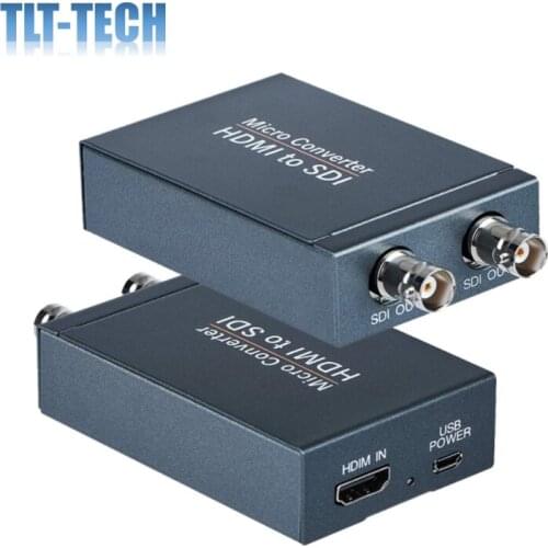 HDMI to SDI Converter Micro Converter One HDMI in Two SDI Output (with Power Supply Adapter Audio Embedder Support HDMI 1.3 3