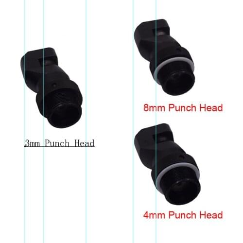 Industrial Air Punch Flange Tool Pneumatic 4mm 5mm 6.5mm 8mm Hole Puncher Sign Punching Metal Folding Machine Sheet Metal parts