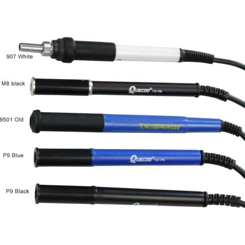 QUECOO 5pin T12-M8 9501 907 P9 Handle 1.1m For STM32 V3.1S/V2.1S T12-955/958 Soldering Iron station