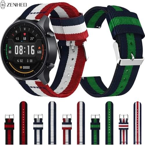 Nylon Strap For Xiaomi Watch Color Replacement 22mm Watch Band For Xiaomi Huami Amazfit GTR 47mm/GTR 2 Watchband