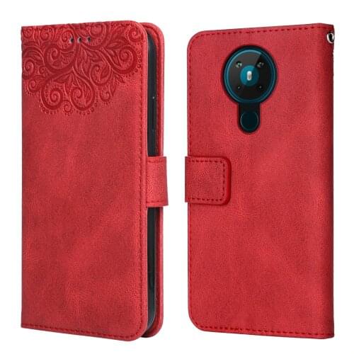 Flower Case Luxury Leather Case for Nokia 5.3 Flower TA-1234 TA-1223 TA-1227 TA-1229 Wallet Flip Phone Case for Nokia5.3 Case