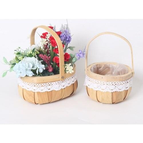 Hand Laptop Hanging Basket Weaving Basket Basket Woven Personality Sundry Receive Rural Small And Pure And Fresh Fruit