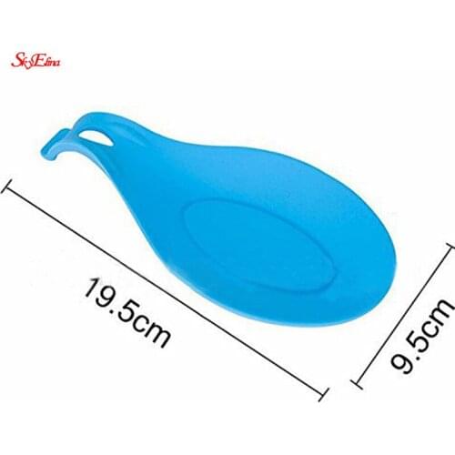 Silicone Spoon Rest Table Decoration Insulation Spoon Holder Kitchen Accessories Eat Mat Dish Spatula Holder Cooking Tools 5z