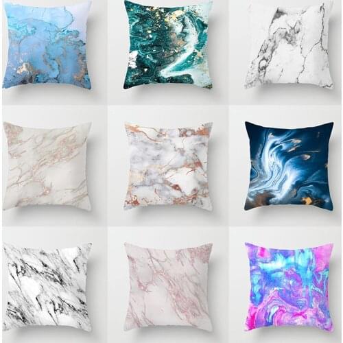 Scandinavian minimalist style Marble pattern Painted art Pillowcase Cushion cover Office Sofa Home decoration