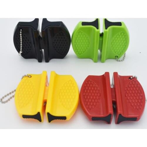 ONEUP Mini Ceramic Rod Knife Sharpener Two-stage Tungsten Portable Butterfly Type Whetstone Sharpener Sharpening Knives Stone