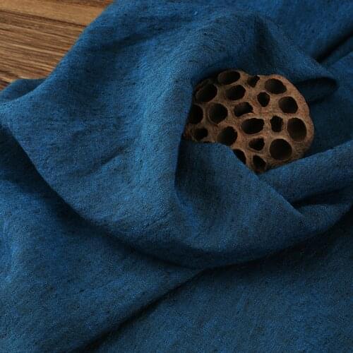 High-end yarn-dyed linen fabric pure color dress material,sewing accessories,patchwork cloth,quilting fabric