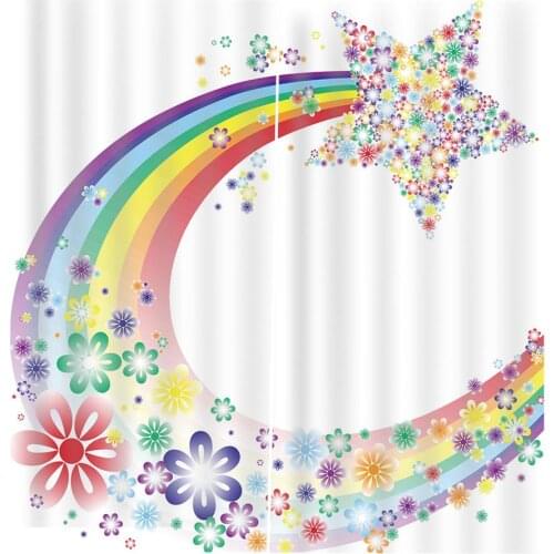 Curtain office Bedroom 3D Window Curtain Luxury living room decorate Cortina cartoon moonglight curtains