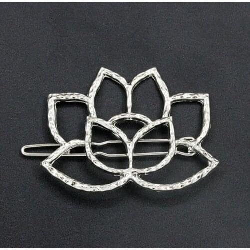 1Pc Womens Fashion Hair Accessorie Lotus Retro Styling Hairpin Hair Clips Headdress Flower Hair Accessories