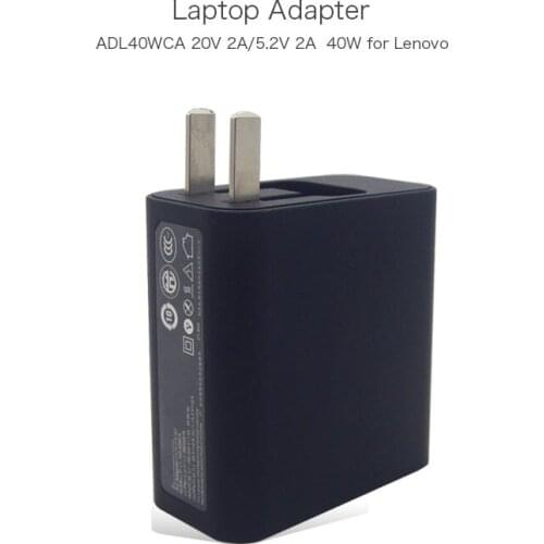 100% Original 20V 2A 5.2V 2A ADL40WCA 36200579 Laptop AC Adapter for Lenovo Yoga 3 11, 3 Pro Series Power Supply CN Plug