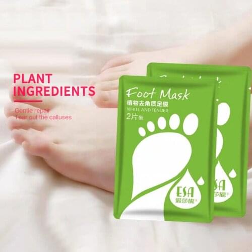 2PCS=1 Pair Exfoliating Foot Masks Peeling Dead Dry Skin Remove Calluses Feet Mask Exfoliating Scrub Pedicure Socks For Heels
