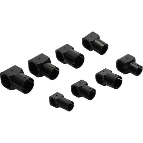 2PCS Metal Tripod Tee D20/25/30mm Carbon Tube Connector Three-way Joint Mount Adapter Fixed Clamp Clip for RC Plant UAV Drone