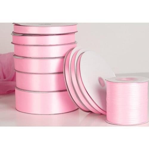 25Yards/Roll Pink Grosgrain Christmas Ribbon Stain for Crafts Wedding Party Decor DIY Bow Ribbon Card Gift Wrapping Supplies