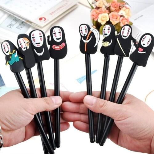 8 Pcs Creative Grimace Male Cartoon Student Gel Pen Black Student Gel Pen Stationery Wholesale