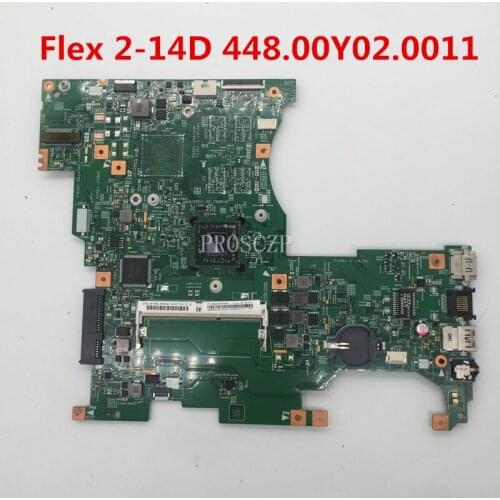 Free shipping For Flex 2-14d Laptop motherboard 448.00Y02.0011 13287-1 working well