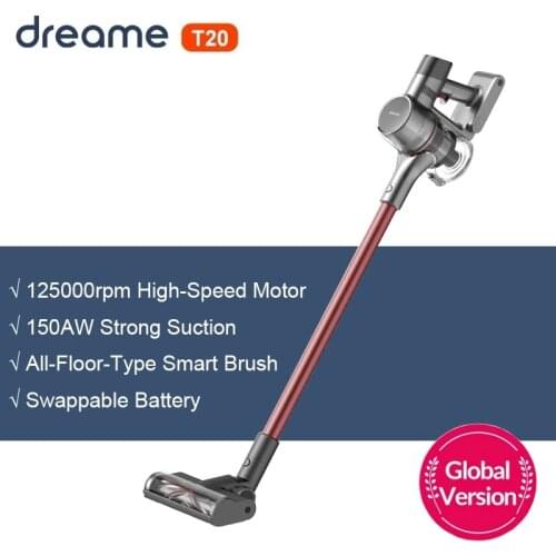 Dreame T20 Handheld Cordless Vacuum Cleaner All in One Wireless Portable Dust Collector 25kPa Strong Suction Floor Aspirator
