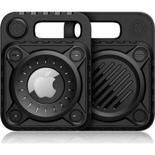 For Apple Airtag Case Armor Protective Case With Keychain Shockproof Cover For Apple Tracker TPU Anti-Lost Device Airtag Case