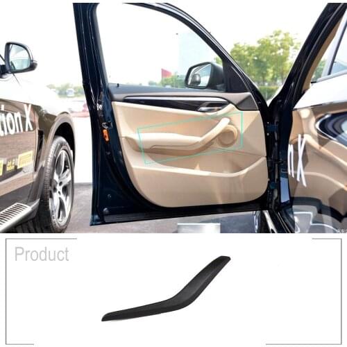 Black/Beige ABS Style Car Interior Door Handle Trim For BMW X1 E84 2010-2015