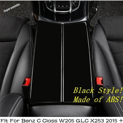 Lapetus Center Armrest Box Switch Decoration Panel Cover Trim For Mercedes-Benz C Class W205 GLC X253 2015 - 2021 Accessories