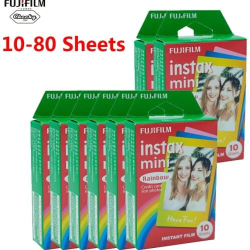 Fujifilm 10-80 Sheet Fujifilm Instax Mini Film For Fuji Instax Mini 7/8/9/10/30/50s/7s/90/25/20i/25i/50i/55i/Share SP-1 Film