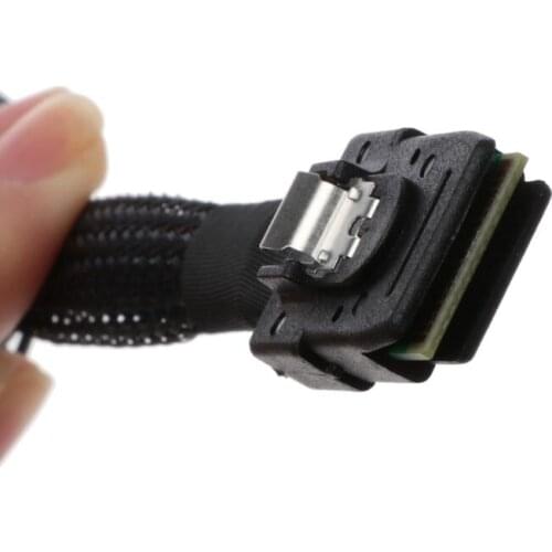 1Pc Mini SAS 36P SFF-8087 Male TO Mini SAS 36P Male Server HDD Data Transmission Cable Nylon Braid