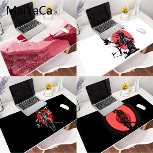 MaiYaCa Japanese Bushido Samurai Anime Mouse Mat Gaming Mouse Pad Large 70x30cm Deak Mat for overwatch/cs go/world of warcraft