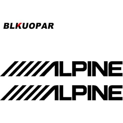 BLKUOPAR for Alpine Car Stickers Creative Decals Motorcycle Skateboard Waterproof Occlusion Scratch Decor Apply to Car Sticker