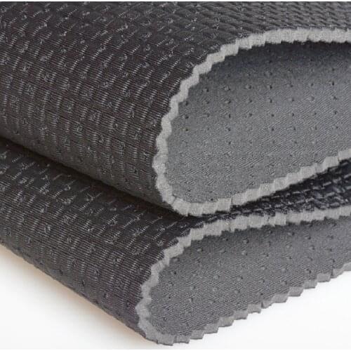 4 yards Embossed perforated neoprene composite rubber sandwich fabric SBR neoprene shoe material handbag luggage belt
