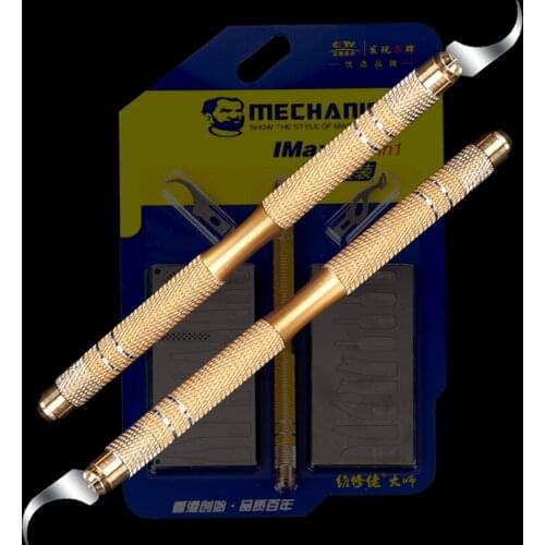 IC Chip CPU Remover Multi-Function Mobile Phone with 20pcs Blades for iPhone Motherboard NAND Glue Removal BGA Repair Tools Kit