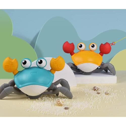 Cartoon Baby Bath Toys Animal Crab Classic Baby Water Toy Cable Learning to Walk Bathtub Clockwork Toys Infant Water Classic Toy