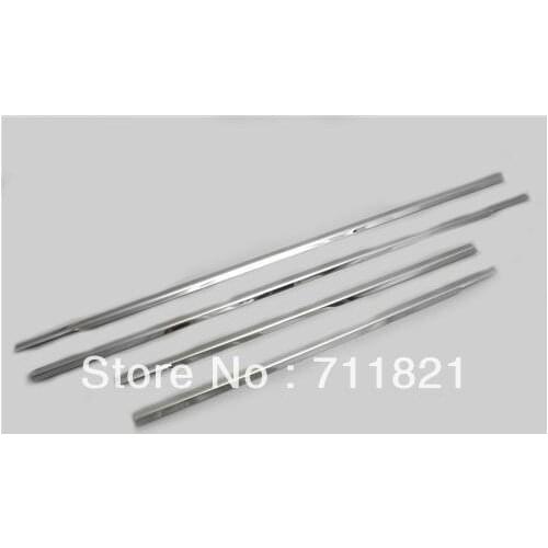 Car Styling Chrome Side Window Bottom Trim Set For Nissan Versa / Pulsar / Sunny Sedan 2012 Up