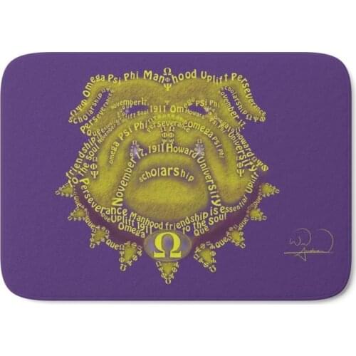 Omega Psi Phi Printing Doormat Home Decoration Non-slip Floor Mat Door Bath Mat