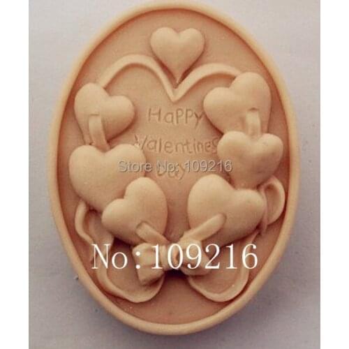 Wholesale!!!1pcs Heart to Heart (zx902L) Silicone Handmade Soap Mold Crafts DIY Mold