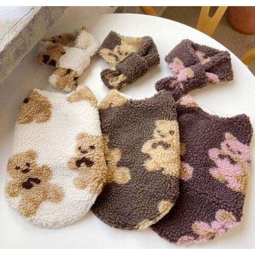 Autumn and winter clothes lamb pet Teddy Schnauzer Bichon Pomeranian Yorkshire Poodle small dog milk dog clothes send scarf