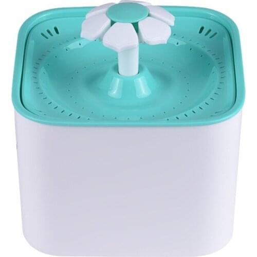 Pet Water Fountain Electric Water Bowl Auto Cycle with Filter 2L Large Capacity 2W Pump for Cats Dogs Birds Guinea Pigs