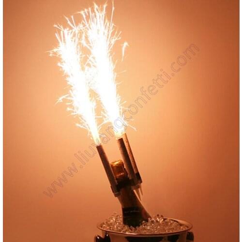 Birthday Candle Cake Fountain Clip Holder Ice Night Club Sparkler Champagne Bottle Magic Burning Surprise Firework Decor Party
