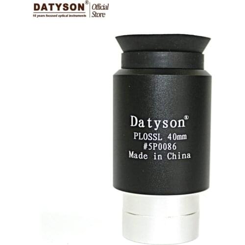 Datyson 1.25" 40mm Plossl Telescope Eyepiece with Filter Thread Astronomic Telescopio Professional Adapter