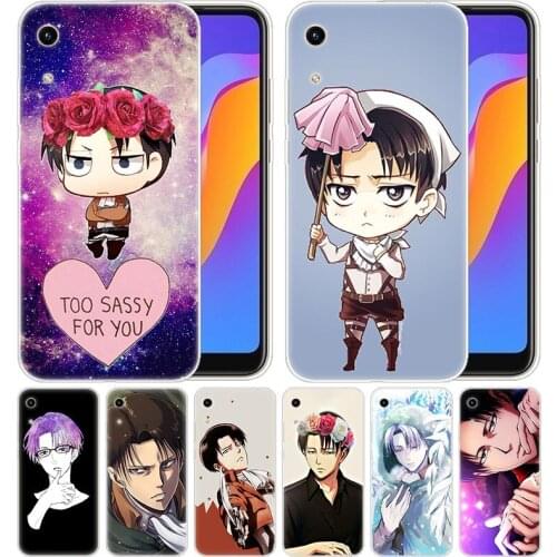 Silicone Case Anime Attack On Titan Levi Ackerman for Huawei Honor 9X 8A 7A 20 Pro 7X 8X 7S 8S 8 9 10 Lite View 20 20i 10i Play