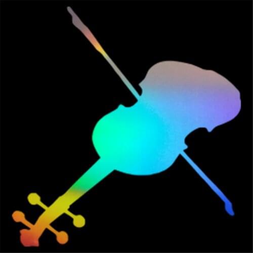 Violin Wall Glass Door Window Home Car Sticker Laptop Auto Truck Motorcycle Vinyl