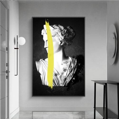 Sculpture of Artemis Goddess Canvas Art Posters and Prints Ancient Greek Paintings Nordic Art Pictures for Home Decoration